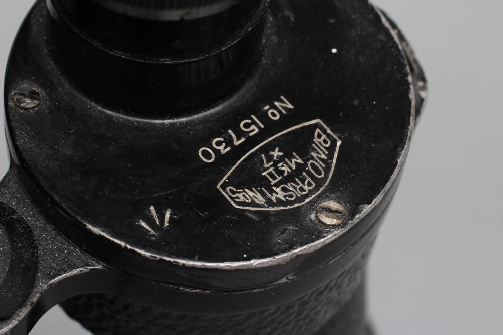 TWO PAIRS OF SECOND WORLD WAR BINOCULARS Image