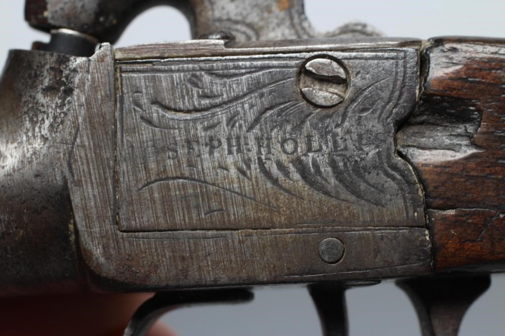 A PERCUSSION POCKET PISTOL by Joseph Hollis Image