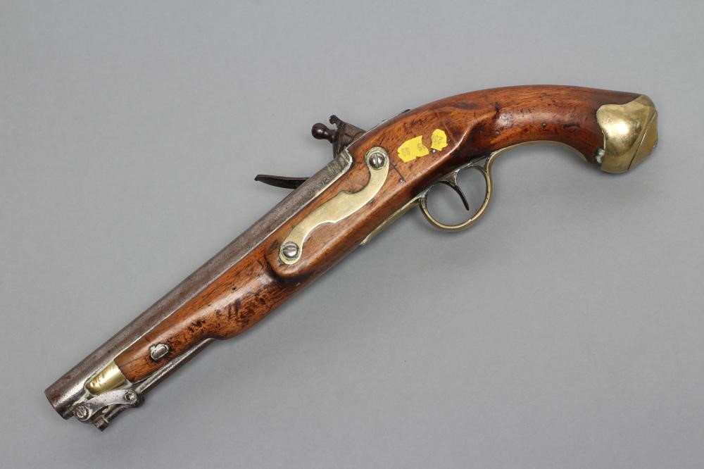 A FLINTLOCK 16 BORE LAND SERVICE PISTOL Image