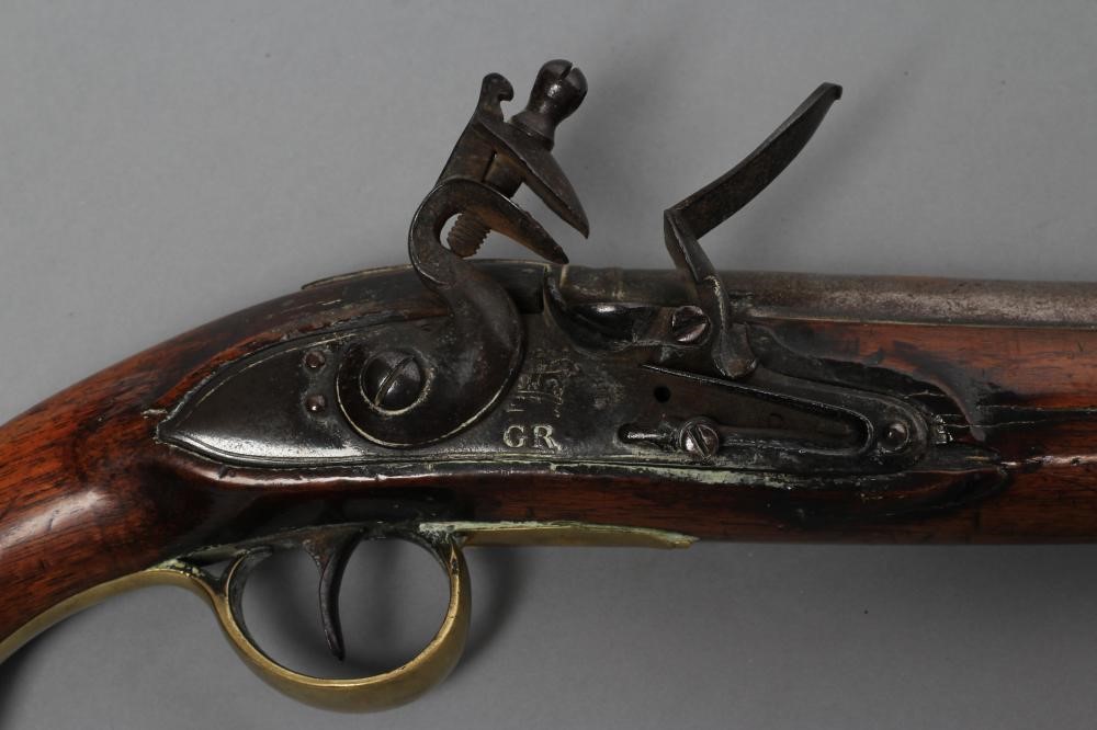 A FLINTLOCK 16 BORE LAND SERVICE PISTOL Image