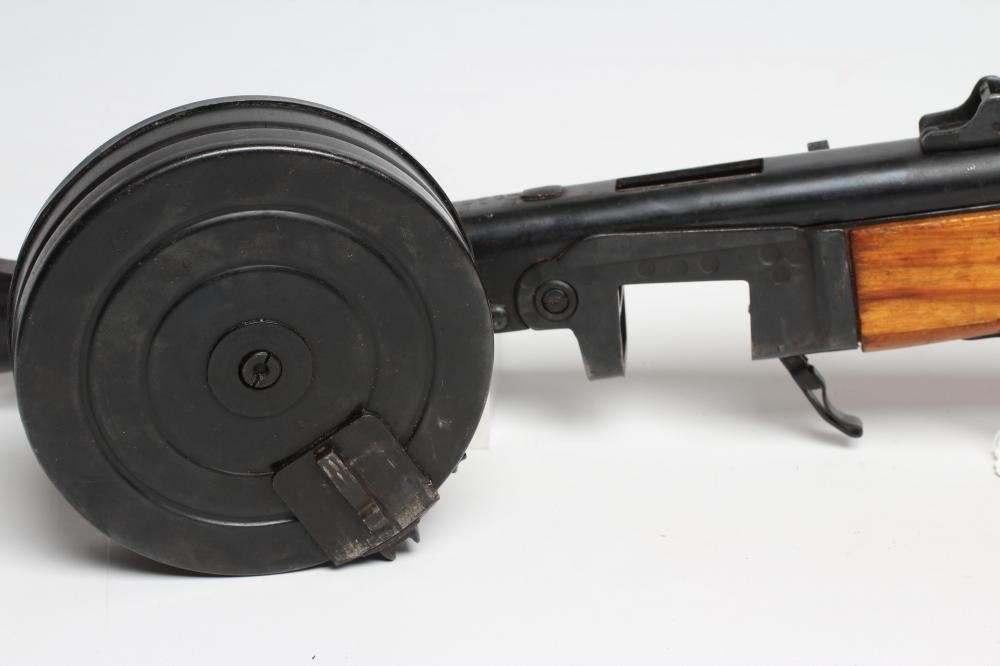 A DEACTIVATED PPSH41 RUSSIAN 7.62MM SUBMACHINE GUN of typical form Image