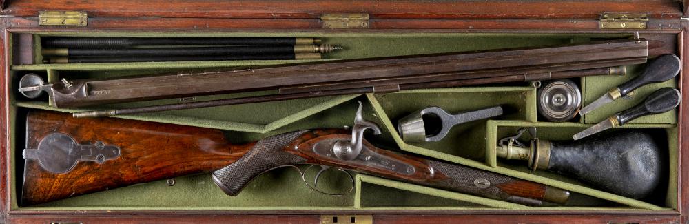 A RARE JOHN REEVES & CO.  .465 PERCUSSION WHITWORTH RIFLE Image