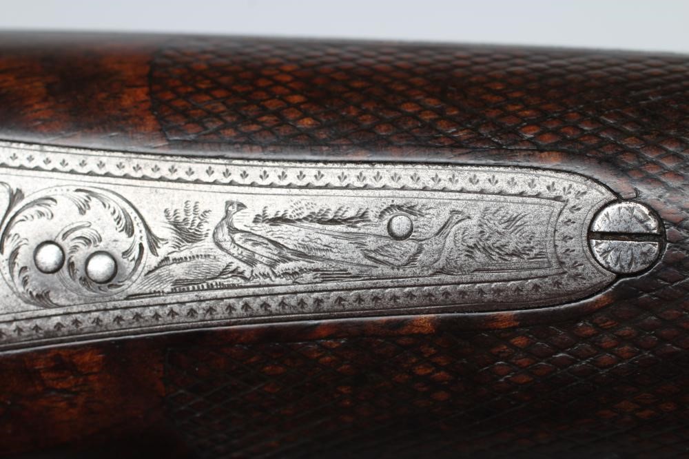 A WILLIAM HOLE OF BRISTOL 16 BORE PERCUSSION SHOTGUN Image