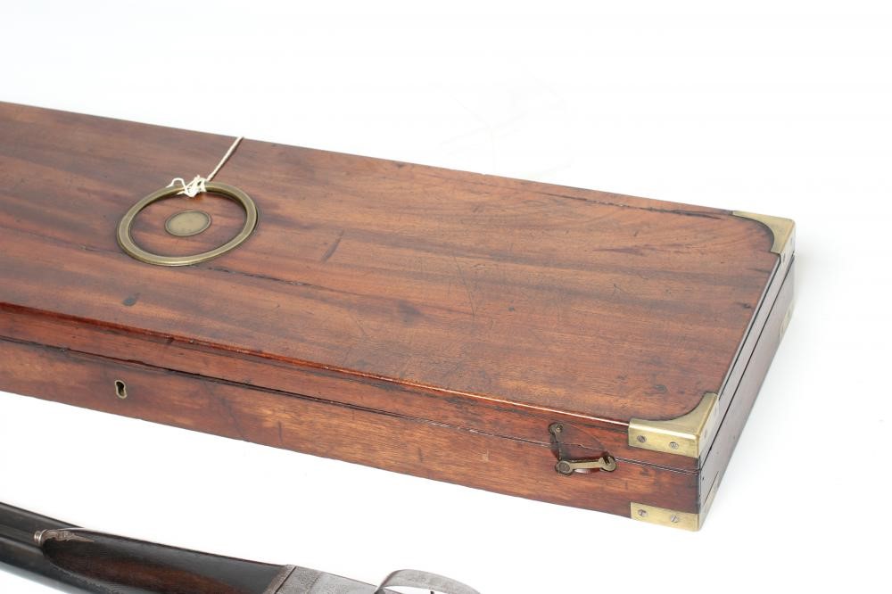 A HUNTER & SONS SIDE BY SIDE 12 BORE SHOTGUN Image