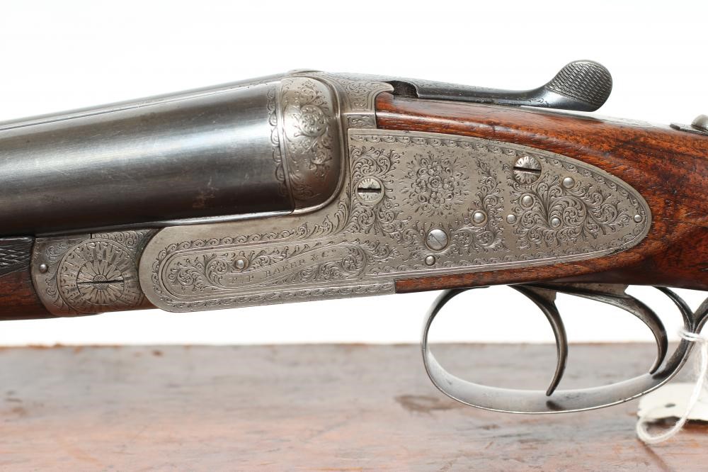 AN F.P.BAKER & CO. SIDE LOCK 12 BORE SHOTGUN Image
