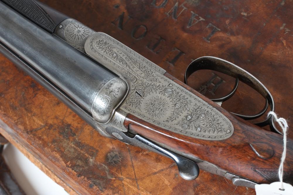AN F.P.BAKER & CO. SIDE LOCK 12 BORE SHOTGUN Image