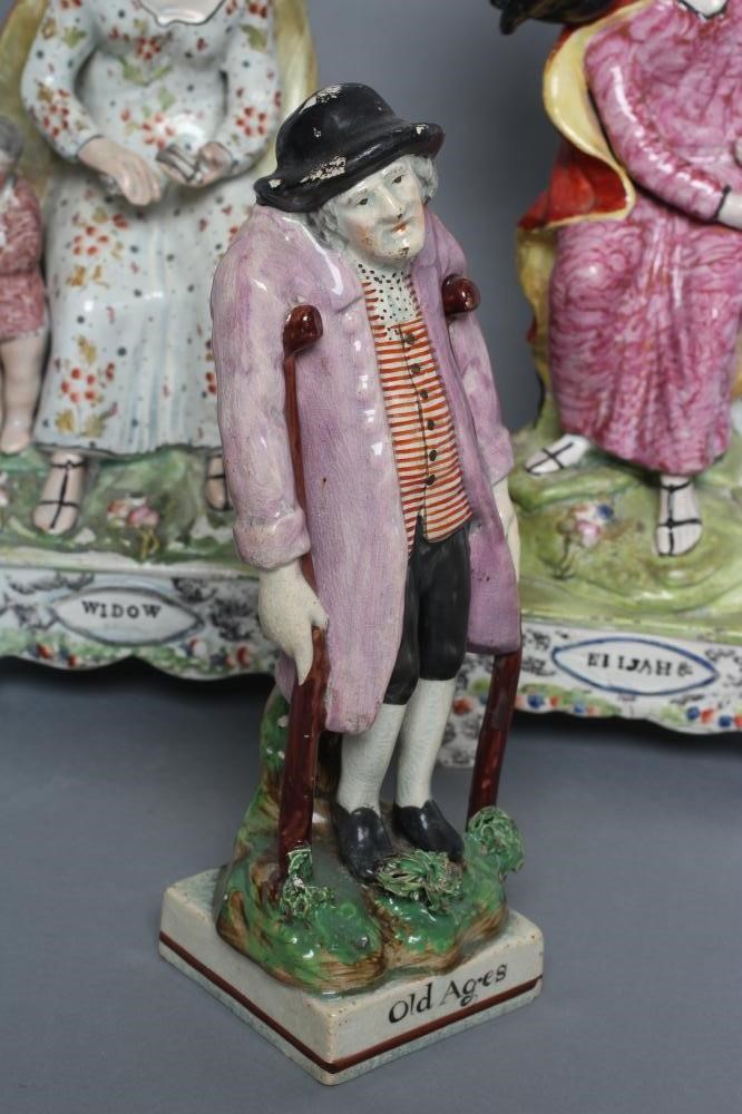 A PAIR OF OBADIAH SHERRATT TYPE PEARLWARE FIGURES Image