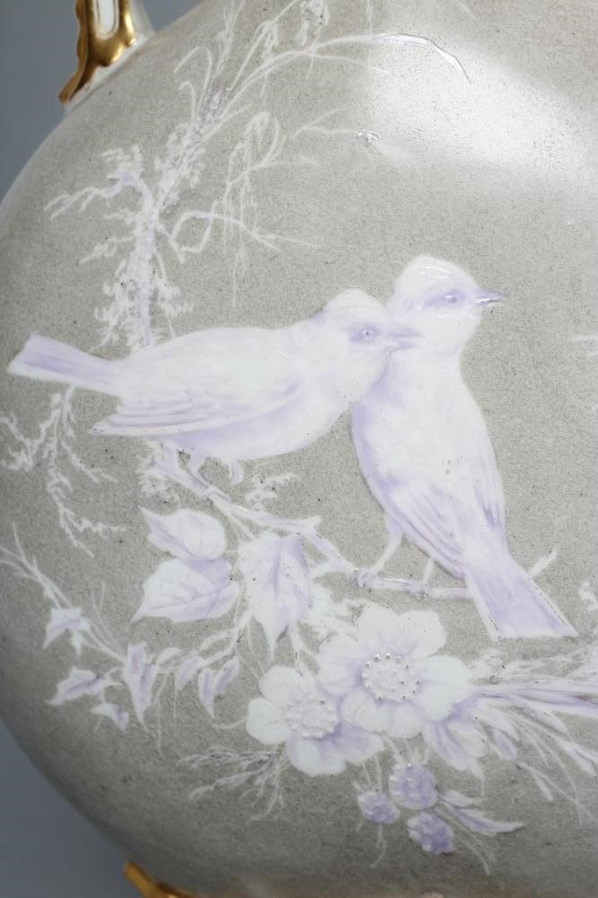 A PAIR OF ROYAL WORCESTER PORCELAIN AESTHETIC MOON FLASKS Image