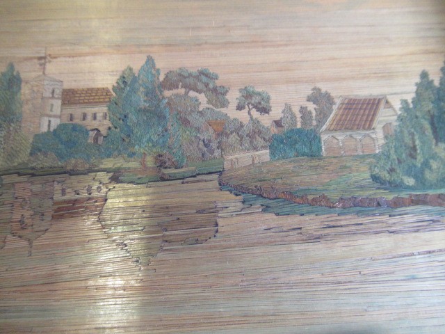 A NAPOLEONIC PRISONER OF WAR STRAW WORK BOX of plain oblong form Image