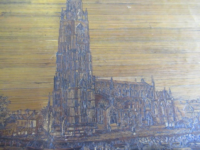 A NAPOLEONIC PRISONER OF WAR STRAW WORK BOX of plain oblong form Image