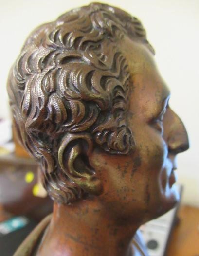 A PAIR OF BRONZE BUSTS of Napoleon Bonaparte and The Duke of Wellington Image