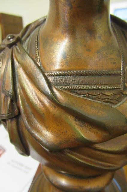 A PAIR OF BRONZE BUSTS of Napoleon Bonaparte and The Duke of Wellington Image