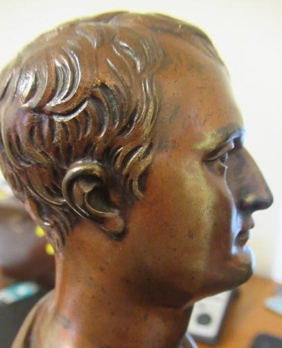 A PAIR OF BRONZE BUSTS of Napoleon Bonaparte and The Duke of Wellington Image