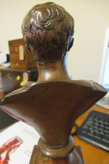 A PAIR OF BRONZE BUSTS of Napoleon Bonaparte and The Duke of Wellington Image