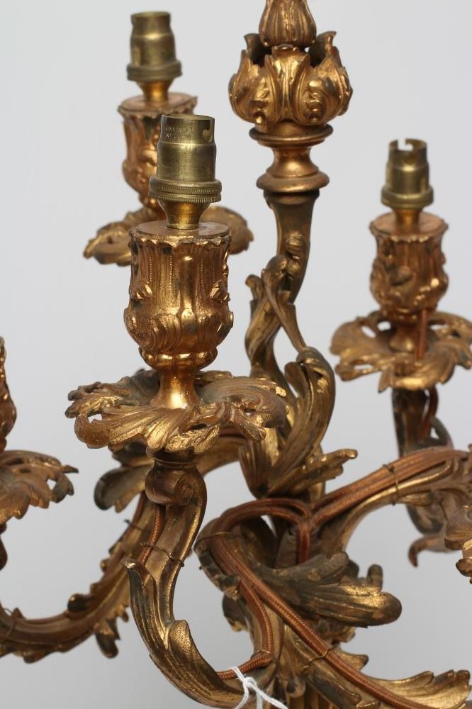 A LOUIS XV STYLE SIX LIGHT CANDELABRUM Image
