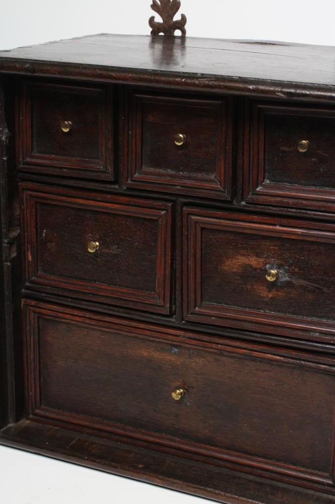AN OAK SPICE CUPBOARD Image