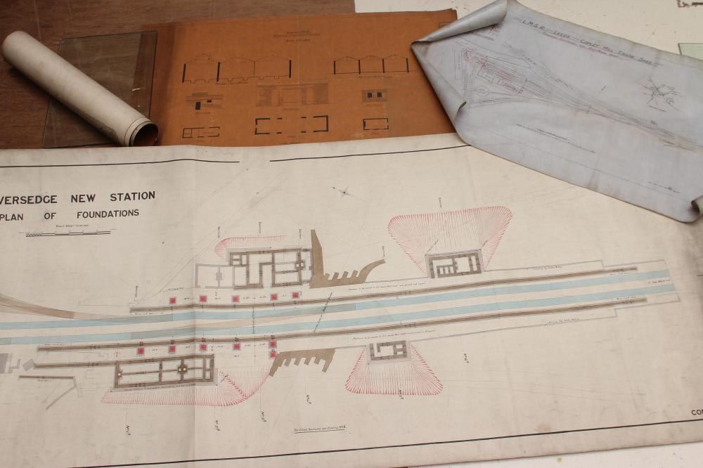OF RAILWAY INTEREST - an artist's plan for L & YR Liversedge Railway Station Image