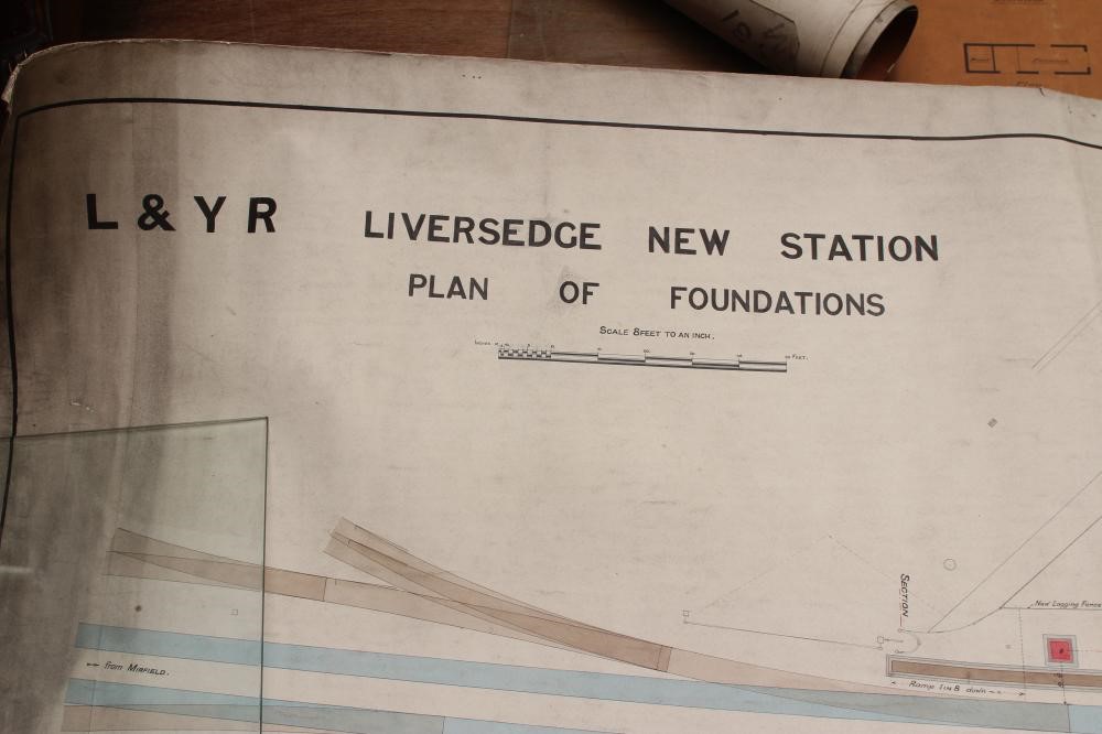 OF RAILWAY INTEREST - an artist's plan for L & YR Liversedge Railway Station Image
