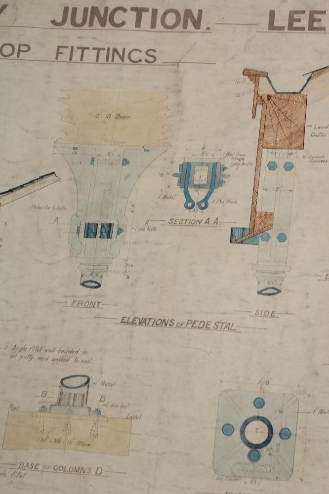 OF RAILWAY INTEREST - an artist's plan for L & YR Liversedge Railway Station Image
