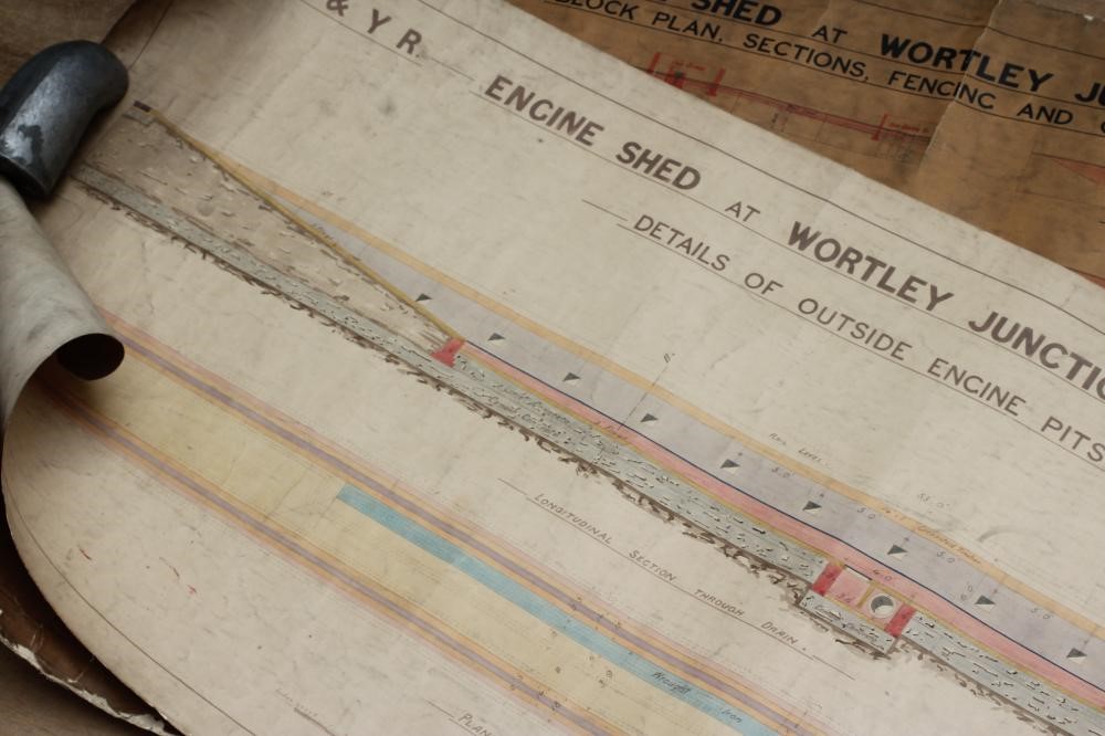 OF RAILWAY INTEREST - an artist's plan for L & YR Liversedge Railway Station Image