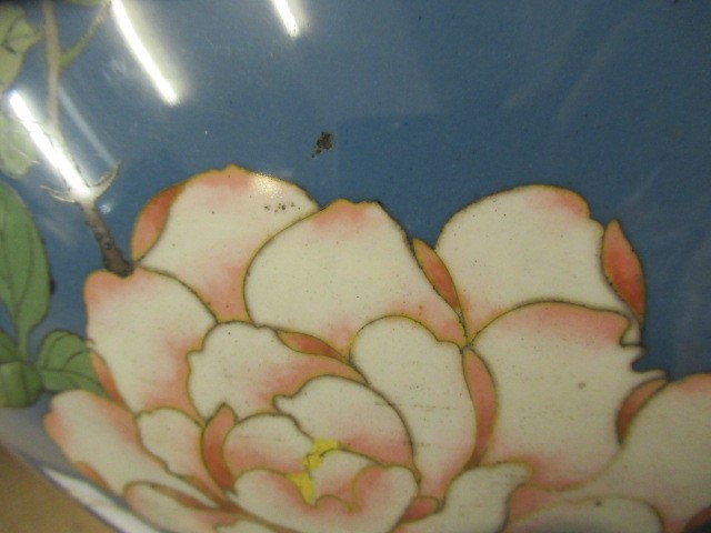 A LARGE AND IMPRESSIVE PAIR OF JAPANESE CLOISONNE ENAMEL VASES Image