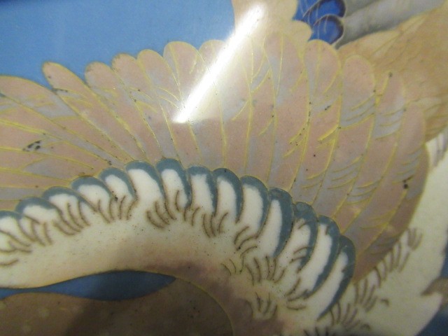 A LARGE AND IMPRESSIVE PAIR OF JAPANESE CLOISONNE ENAMEL VASES Image