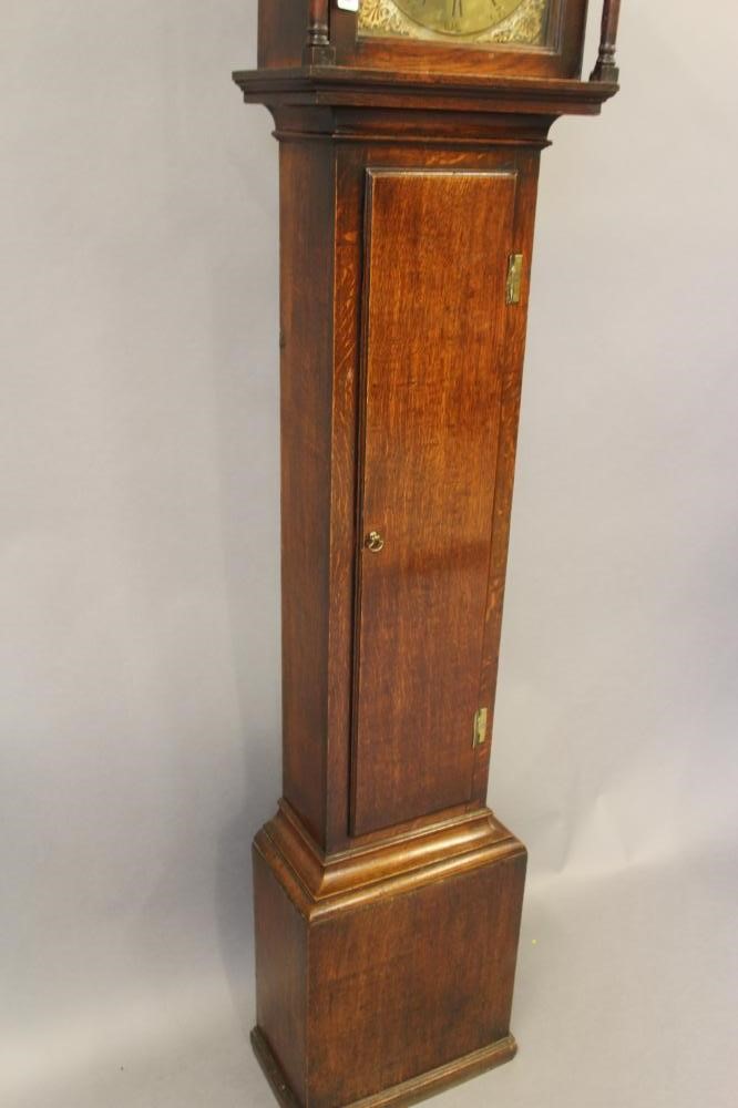 AN OAK AND MAHOGANY LONGCASE signed John Gilbertson Image