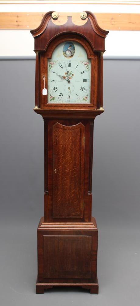 AN OAK LONGCASE signed T Dodson Image