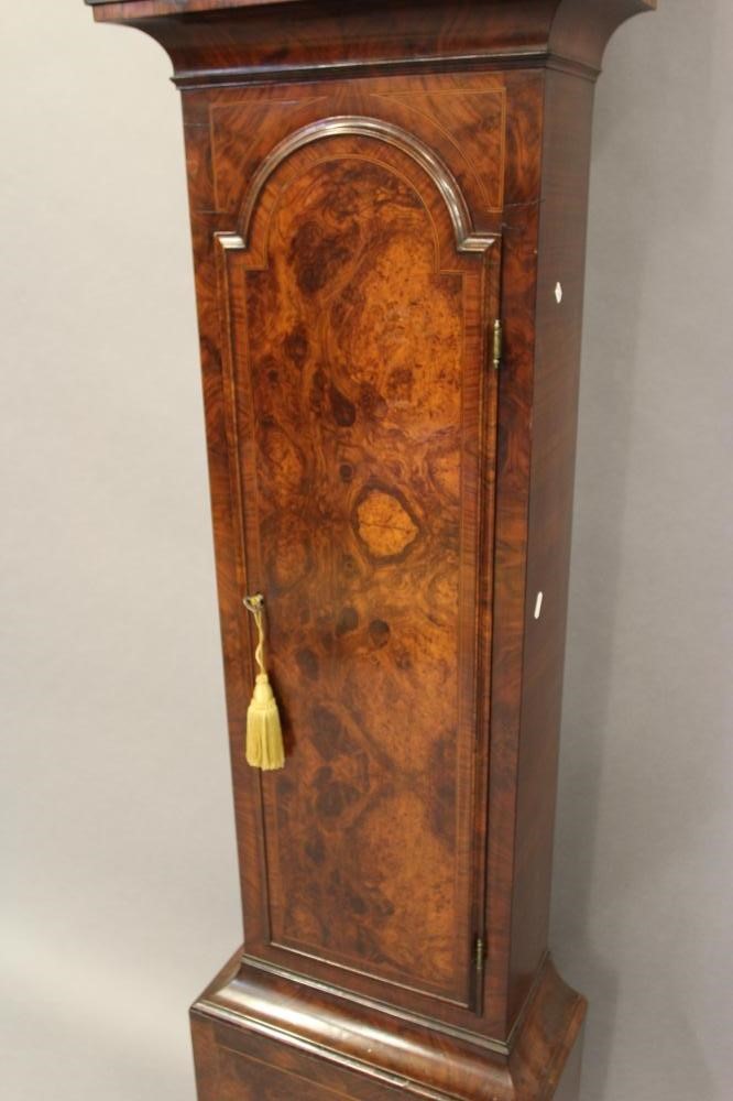 A BURR WALNUT LONGCASE signed William Creak Image