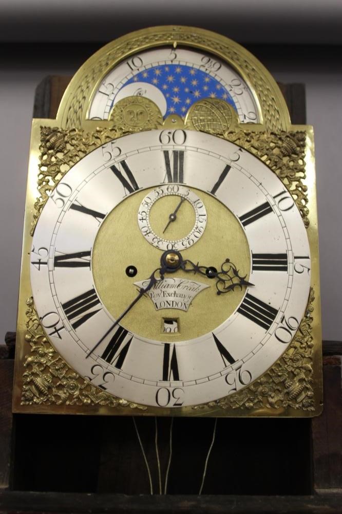 A BURR WALNUT LONGCASE signed William Creak Image