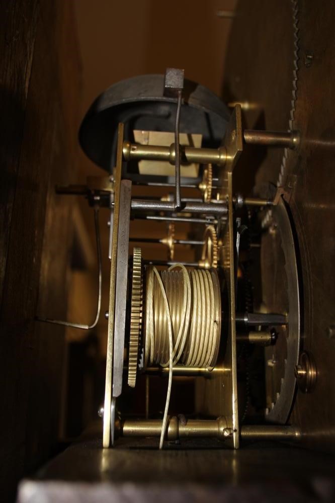 A BURR WALNUT LONGCASE signed William Creak Image