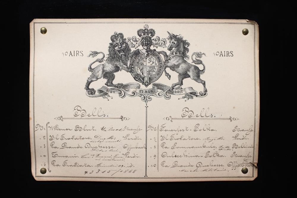 A SWISS MUSICAL BOX Image