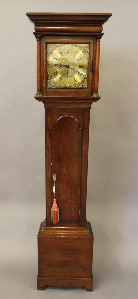 AN OAK LONGCASE signed William Boot Image
