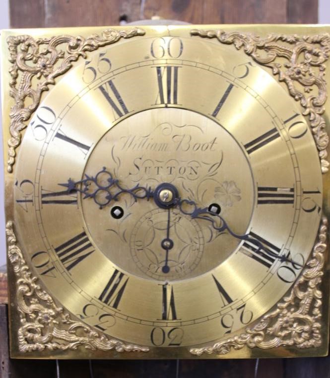 AN OAK LONGCASE signed William Boot Image