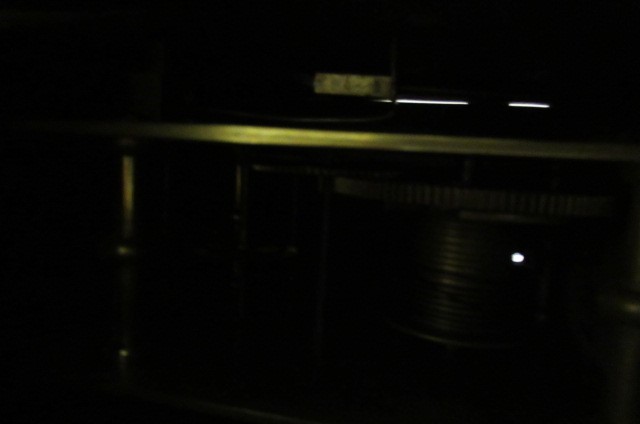 A MAHOGANY CASED DROP DIAL WALL TIME PIECE signed James Worgan Image