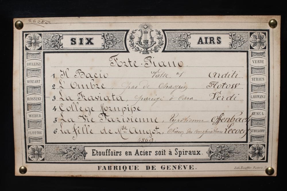 A SWISS MUSICAL BOX Image