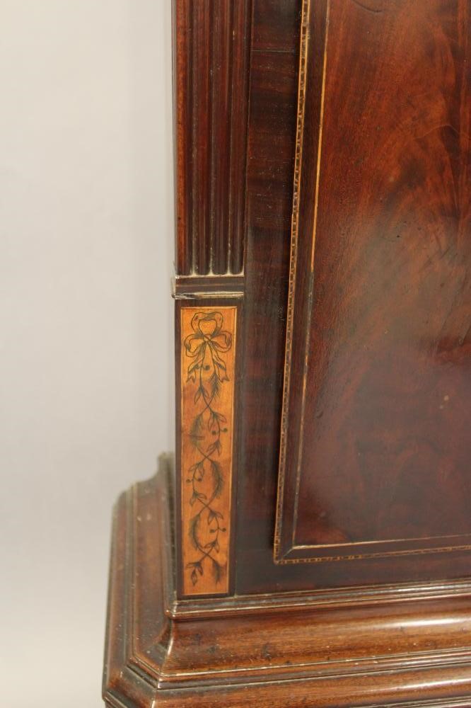 A MAHOGANY LONGCASE signed Holdsworth Image