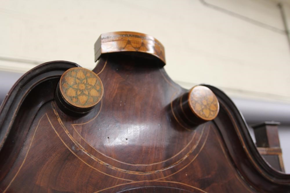 A MAHOGANY LONGCASE signed Holdsworth Image