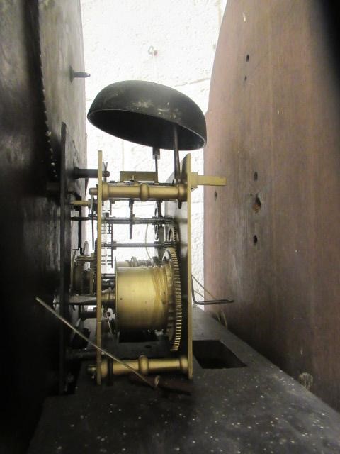 A MAHOGANY LONGCASE signed Holdsworth Image