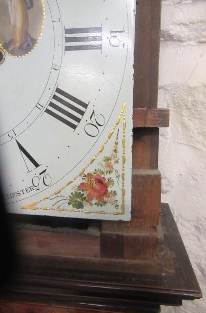 A MAHOGANY LONGCASE signed Holdsworth Image