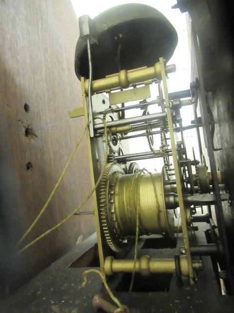 A MAHOGANY LONGCASE signed Holdsworth Image