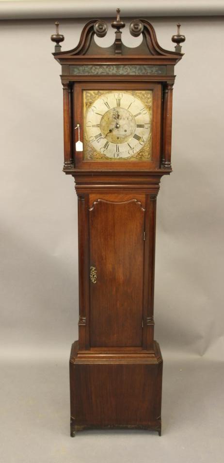 A MAHOGANY LONGCASE CLOCK Image