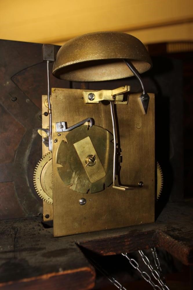 A MAHOGANY LONGCASE CLOCK Image