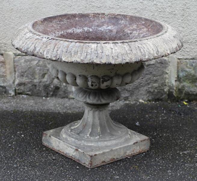 A VICTORIAN CAST IRON GARDEN URN Image