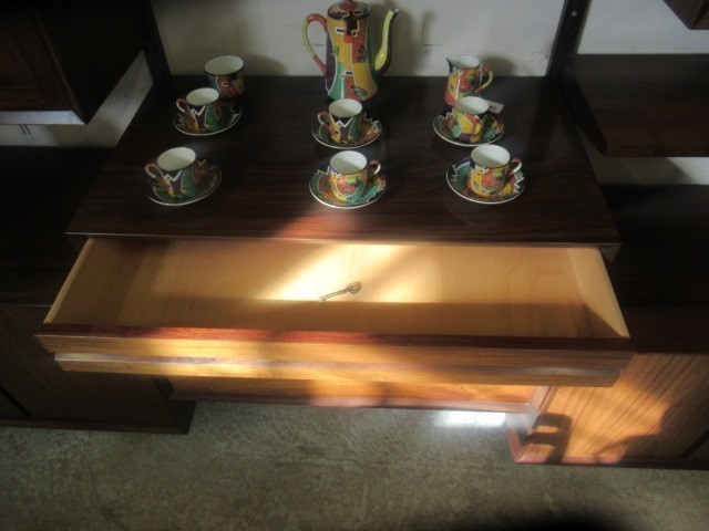 A ROSEWOOD MODULAR ROOM UNIT probably designed by Poul Cadovius Image