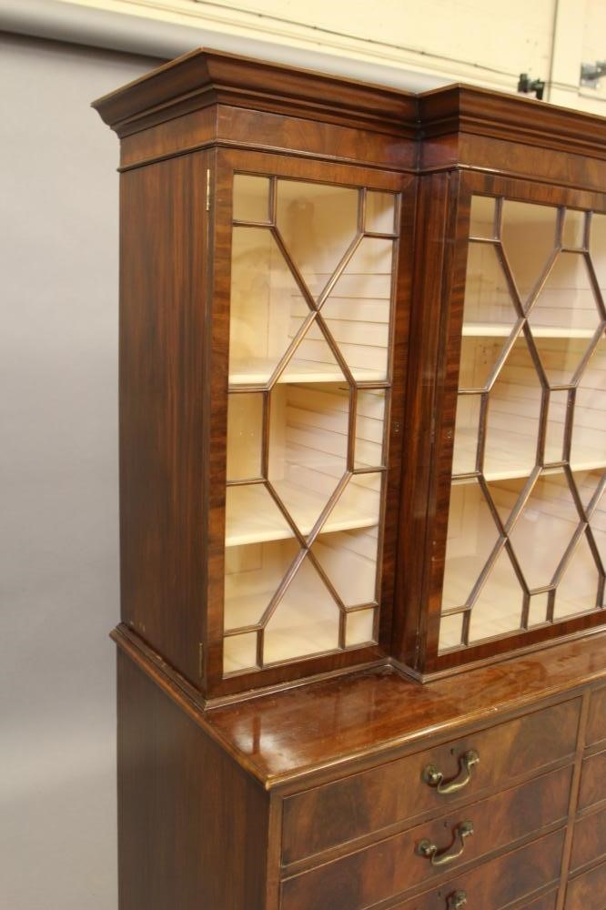 A MAHOGANY BOOKCASE Image