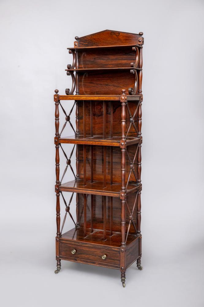 A ROSEWOOD FOUR TIER WHATNOT Image