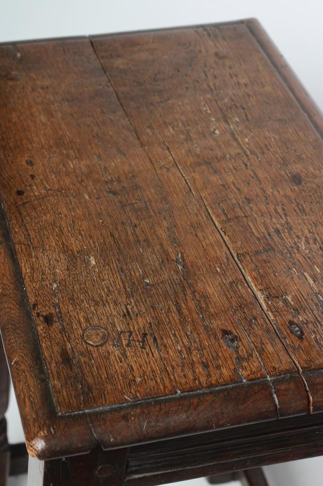 A JOINED OAK STOOL Image