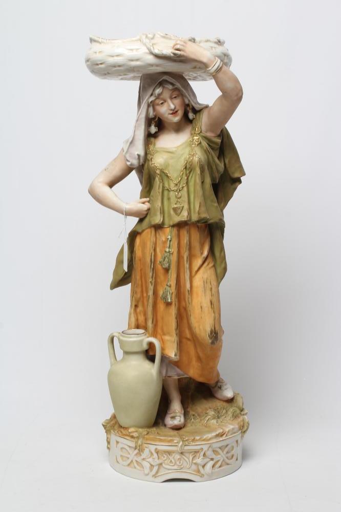 A LARGE ROYAL DUX PORCELAIN FIGURE Image