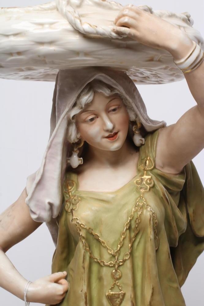 A LARGE ROYAL DUX PORCELAIN FIGURE Image